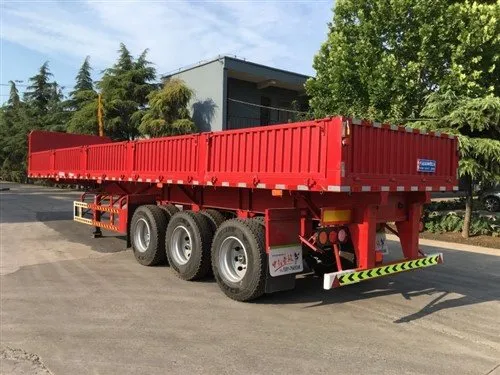 40 फीट ट्राई-एक्सल फ्लैटबेड ट्रेलर टिपर